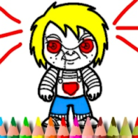 Scary Boy Coloring Book img